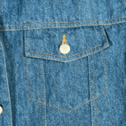 Vintage Jean Jacket Womens 1X Blue Linen Blend Denim Selene Sport Sherpa 90s