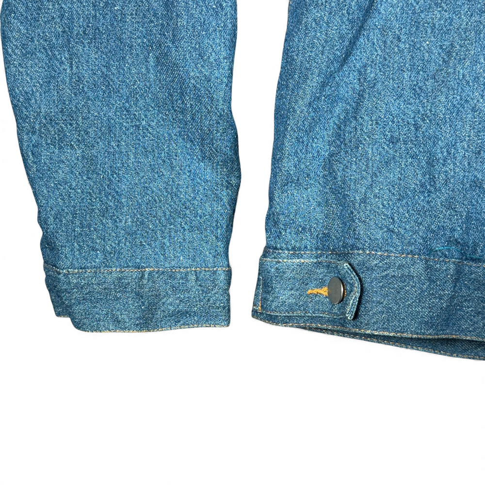 Vintage Jean Jacket Womens 1X Blue Linen Blend Denim Selene Sport Sherpa 90s-7 Vintage Jean Jacket Womens 1X Blue Linen Blend Denim Selene Sport Sherpa 90s