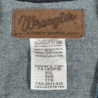 Vintage Wrangler Vest Adult 2XL XXL Blue Denim Jean Western Biker Trucker Y2K