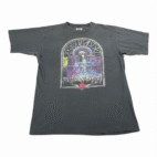 Vintage Grateful Dead Shirt Adult LARGE Black Skull Rose Walking Skeleton 90s