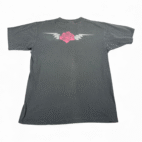 Vintage Grateful Dead Shirt Adult LARGE Black Skull Rose Walking Skeleton 90s