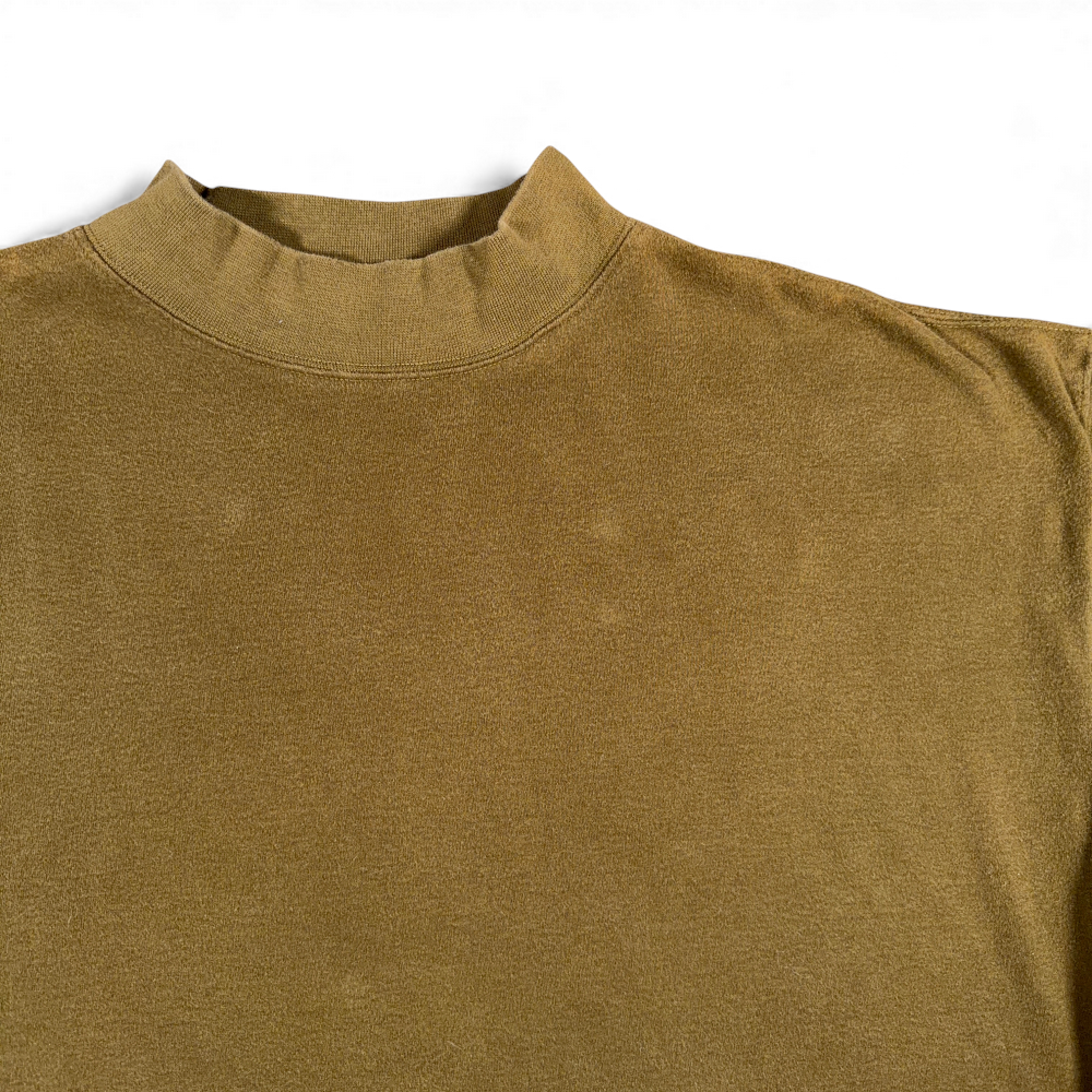 Vintage American Eagle Shirt Adult LARGE Green Mock Neck Military Olive 90s-2 Vintage American Eagle Shirt Adult LARGE Green Mock Neck Military Olive 90s