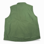 Vintage LL Bean Vest Adult 2XL Green Fleece Nylon Outdoor Zip Gorpcore Y2K