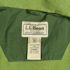 Vintage LL Bean Vest Adult 2XL Green Fleece Nylon Outdoor Zip Gorpcore Y2K