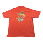 Vintage Tommy Bahama Shirt Adult EXTRA LARGE Orange Camp Silk Calypso Heat Y2K