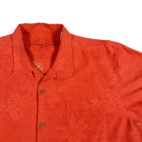 Vintage Tommy Bahama Shirt Adult EXTRA LARGE Orange Camp Silk Calypso Heat Y2K