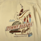 Vintage Tommy Bahama Shirt Adult EXTRA LARGE Yellow Silk Pelican Cigars Camp Y2K