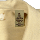 Vintage Tommy Bahama Shirt Adult EXTRA LARGE Yellow Silk Pelican Cigars Camp Y2K