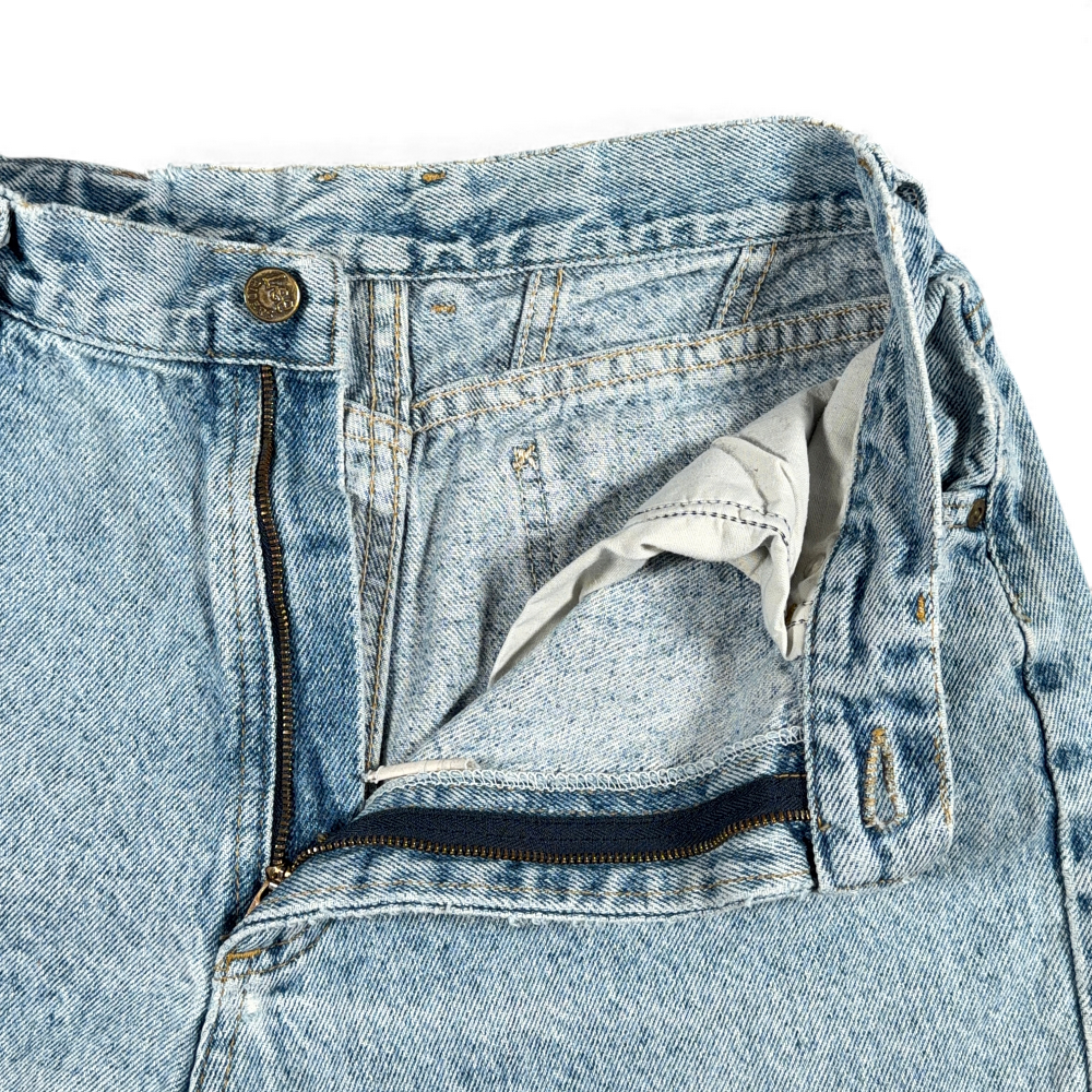 Vintage Lee Riders Jean Shorts Womens 14 MED 27 Blue Light Wash Denim Cutoff 90s-4 Vintage Lee Riders Jean Shorts Womens 14 MED 27 Blue Light Wash Denim Cutoff 90s