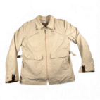 Vintage London Fog Jacket Adult MEDIUM 42 Brown Faux Fur Pile Lining Safari 70s