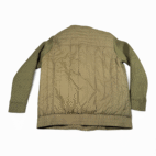 Guess Jacket Adult EXTRA LARGE Green Quilted Sweater Sleeve Bomber Military Army
