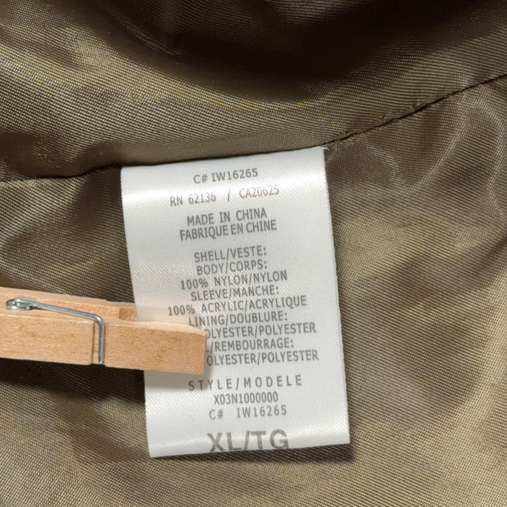 Guess Jacket Adult EXTRA LARGE Green Quilted Sweater Sleeve Bomber Military Army-7 Guess Jacket Adult EXTRA LARGE Green Quilted Sweater Sleeve Bomber Military Army