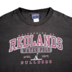Vintage University Redlands Shirt Adult LARGE Black Bulldogs Water Polo Team 90s