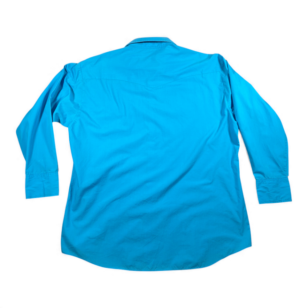 Vintage Sheplers Western Shirt Adult 2XL XXL Blue Pearl Snap Cowboy Rodeo 90s-3 Vintage Sheplers Western Shirt Adult 2XL XXL Blue Pearl Snap Cowboy Rodeo 90s