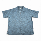 Vintage LL Bean Shirt Adult EXTRA LARGE Blue Mayan Aztec Tribal Camp Print Y2K