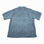 Vintage LL Bean Shirt Adult EXTRA LARGE Blue Mayan Aztec Tribal Camp Print Y2K