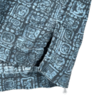 Vintage LL Bean Shirt Adult EXTRA LARGE Blue Mayan Aztec Tribal Camp Print Y2K