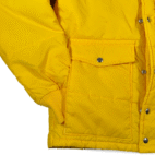Vintage Swingster Jacket Adult SMALL Yellow Quilted Puffer Farm Seed Work 80s