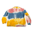 Levis Jean Jacket Adult EXTRA LARGE Yellow Blue Pink Tie Dye White Denim Trucker