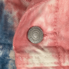 Levis Jean Jacket Adult EXTRA LARGE Yellow Blue Pink Tie Dye White Denim Trucker