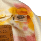 Levis Jean Jacket Adult EXTRA LARGE Yellow Blue Pink Tie Dye White Denim Trucker