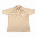 Vintage Resort Ware Polo Shirt Adult MEDIUM Brown Sparkle Pin Dot Disco 70s