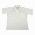 Vintage Resort Ware Polo Shirt Adult MEDIUM White Sparkle Pin Dot Disco 70s