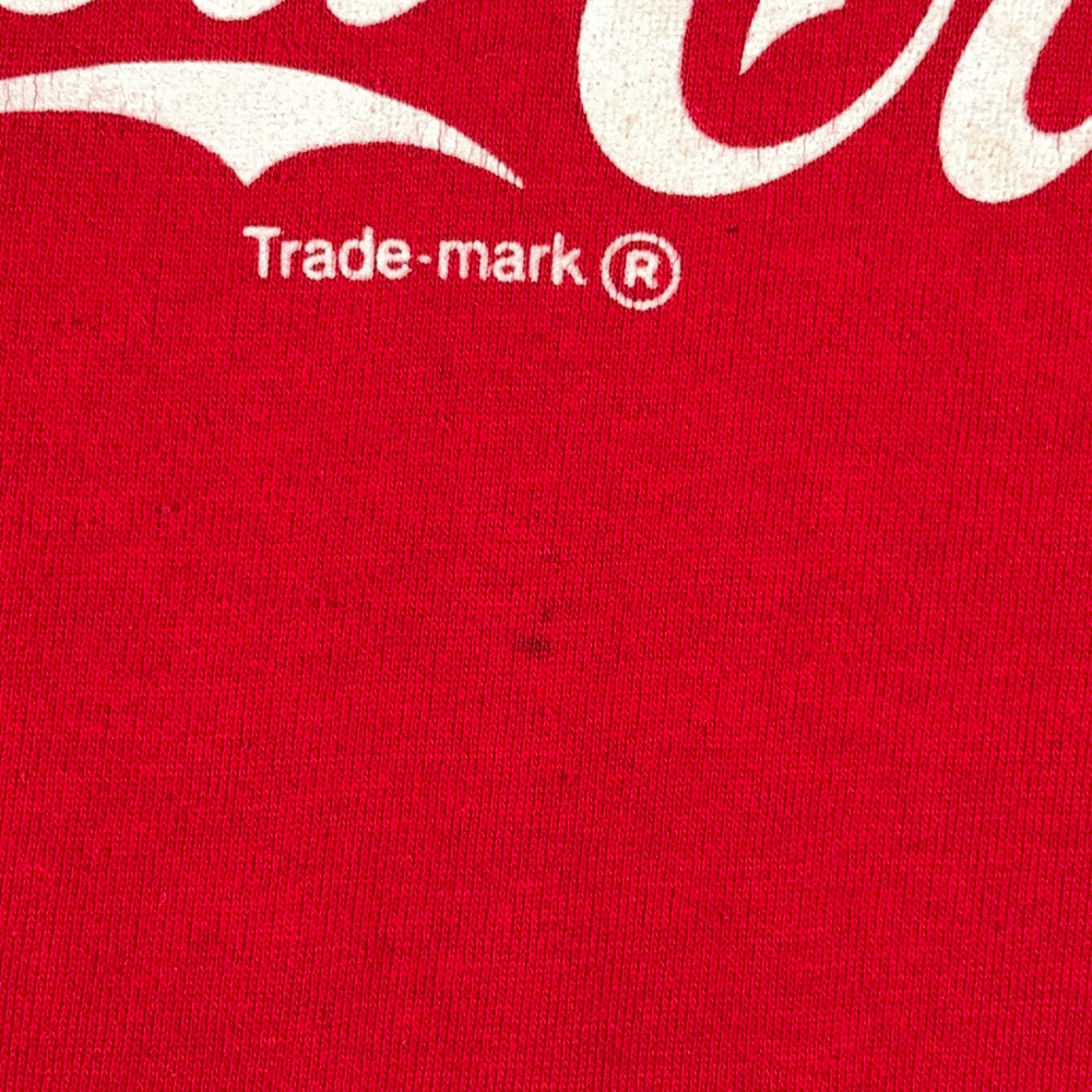Vintage Coca Cola Sweater Adult MEDIUM Red White Enjoy Coke Raglan USA 80s-5 Vintage Coca Cola Sweater Adult MEDIUM Red White Enjoy Coke Raglan USA 80s