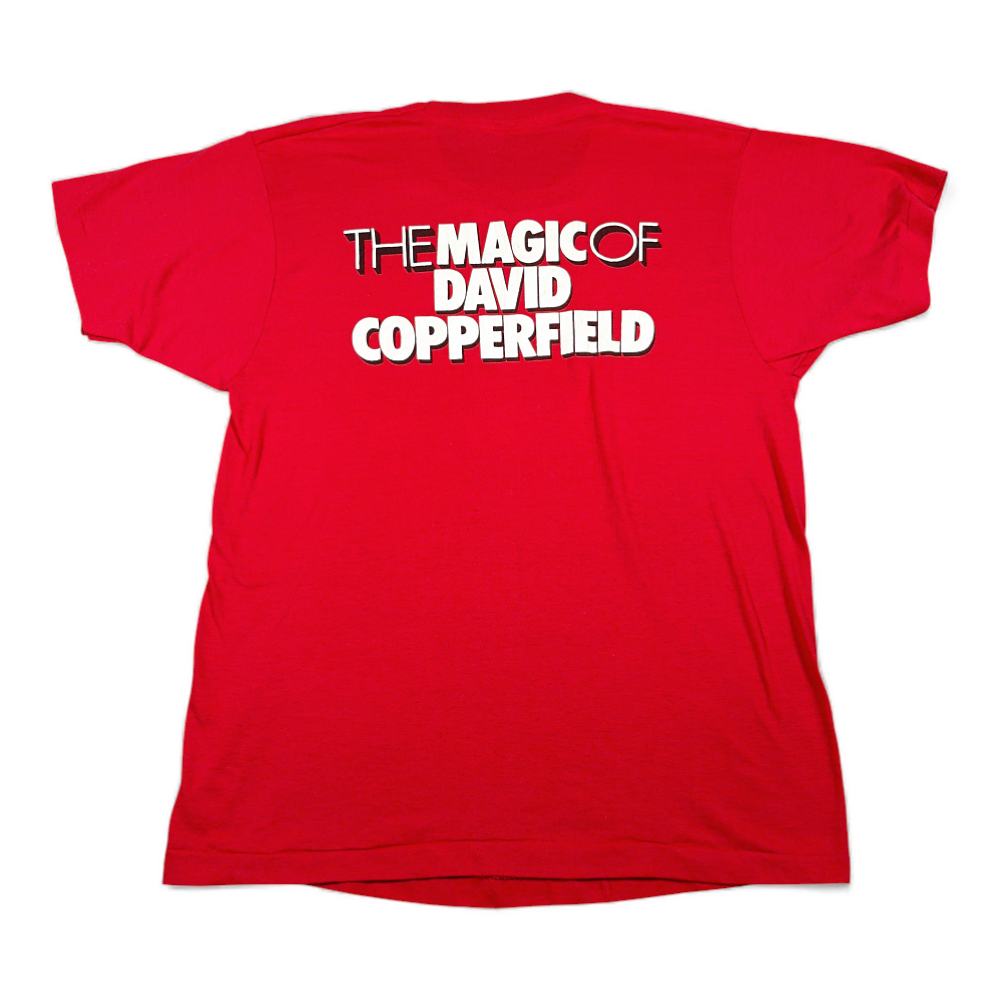 Vintage David Copperfield Shirt Adult MEDIUM Red Magic Show Screen Stars USA 80s-3 Vintage David Copperfield Shirt Adult MEDIUM Red Magic Show Screen Stars USA 80s