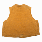 Vintage Montgomery Ward Hunting Vest Adult MEDIUM Brown Duck Canvas Heritage 50s