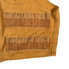 Vintage Montgomery Ward Hunting Vest Adult MEDIUM Brown Duck Canvas Heritage 50s