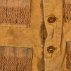 Vintage Montgomery Ward Hunting Vest Adult MEDIUM Brown Duck Canvas Heritage 50s