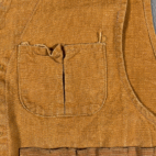 Vintage Montgomery Ward Hunting Vest Adult MEDIUM Brown Duck Canvas Heritage 50s