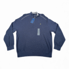 Jack Nicklaus Sweater Adult EXTRA LARGE Blue Quarter Zip Golf Pullover Tags