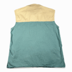 Vintage Gap Vest Adult MEDIUM Brown Green Color Block Mechanic Patches Work 90s