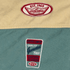 Vintage Gap Vest Adult MEDIUM Brown Green Color Block Mechanic Patches Work 90s