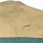 Vintage Gap Vest Adult MEDIUM Brown Green Color Block Mechanic Patches Work 90s
