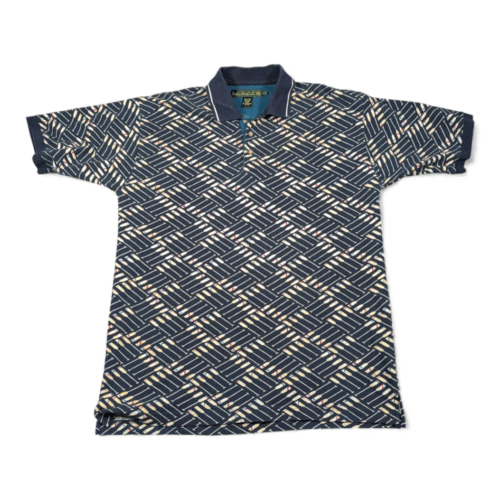 Vintage Knights of Round Table Polo Shirt Adult LARGE Blue Oars Rowing 90s