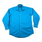 Vintage Alexander Julian Colours Shirt Adult MEDIUM Blue Dress Preppy Bright 90s