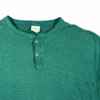 Vintage LL Bean Shirt Adult EXTRA LARGE Green Henley River Drivers Wool 80s