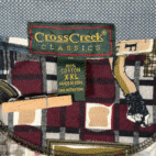 Vintage Masters Polo Shirt Adult 2XL XXL Brown Golf Patchwork Plaid Novelty 90s