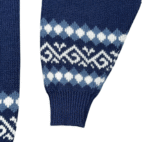 Vintage Sears Sweater Adult LARGE Blue Fair Isle Cardigan Mens Store Grandpa 90s