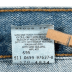 Vintage Levis Jeans Mens 31x32 Blue 570 Baggy Skater Light Wash USA Made 90s