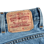 Vintage Levis Jeans Mens 35x28 Blue Regular Fit 505 Light Wash Denim Y2K
