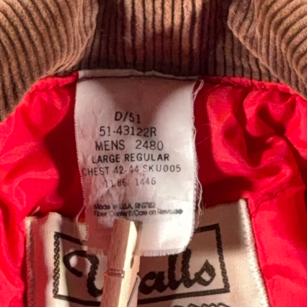 Vintage Walls Coveralls Adult LARGE Brown Canvas Blizzard Pruf Insulated USA 80s-5 Vintage Walls Coveralls Adult LARGE Brown Canvas Blizzard Pruf Insulated USA 80s