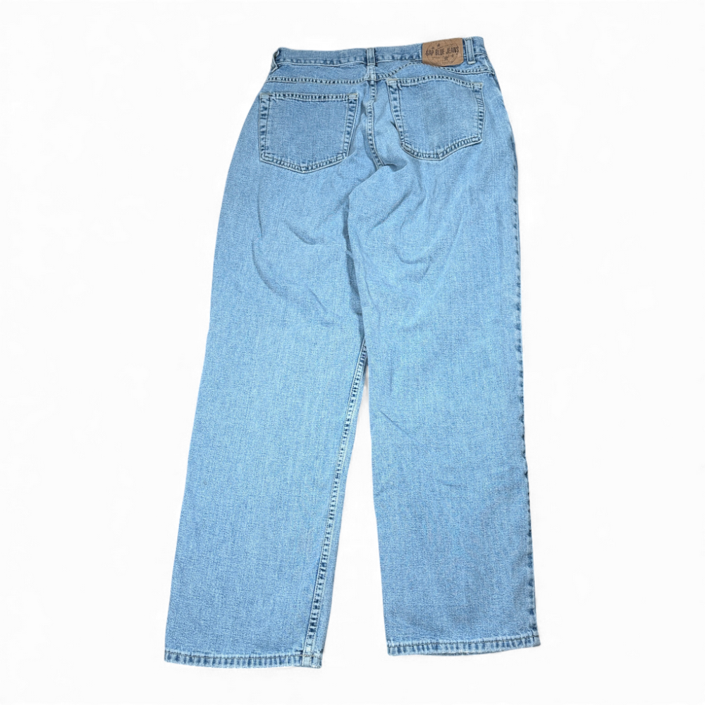 Vintage Gap Jeans Mens 30x30 Blue Wide Leg Light Wash Denim Baggy Skater USA 90s-2 Vintage Gap Jeans Mens 30x30 Blue Wide Leg Light Wash Denim Baggy Skater USA 90s