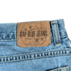 Vintage Gap Jeans Mens 30x30 Blue Wide Leg Light Wash Denim Baggy Skater USA 90s