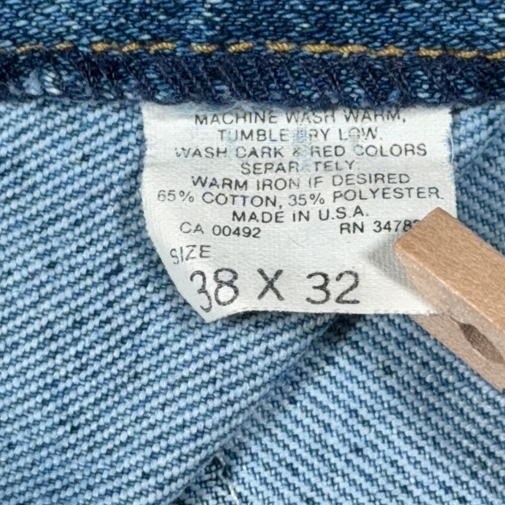 Vintage Lee Riders Jeans Mens 36x32 Medium Wash Straight Regular USA Made 80s-7 Vintage Lee Riders Jeans Mens 36x32 Medium Wash Straight Regular USA Made 80s