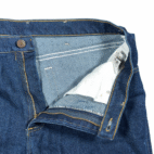 Vintage Lee Jeans Mens 34x30 Blue Straight Fit Dark Wash Cotton Poly Blend Y2K