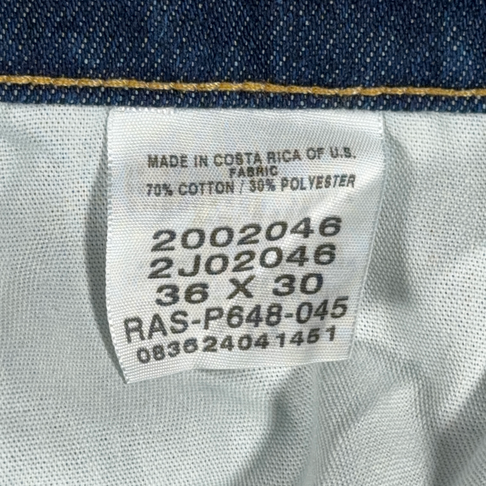 Vintage Lee Jeans Mens 34x30 Blue Straight Fit Dark Wash Cotton Poly Blend Y2K-5 Vintage Lee Jeans Mens 34x30 Blue Straight Fit Dark Wash Cotton Poly Blend Y2K